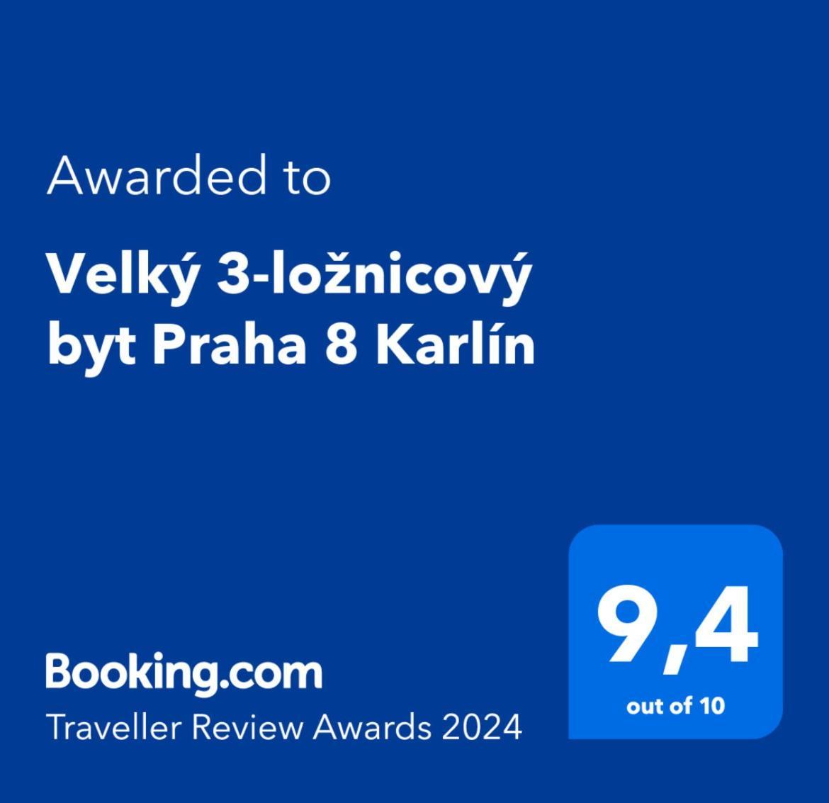 Apartamento Velky 3-Loznicovy Byt Praha 8 Karlin Exterior foto